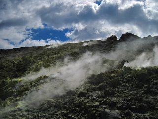 Panorama sulle fumarole