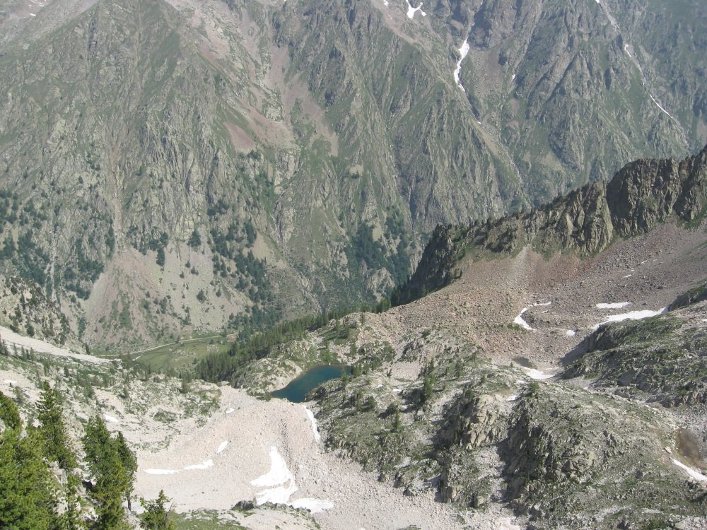 Lago di Valcuca dall'alto