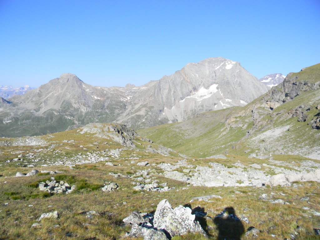 l'inizio della valletta Fournache, tra il Rateau d'Aussois a sx e la Pointe d'Escelle a dx