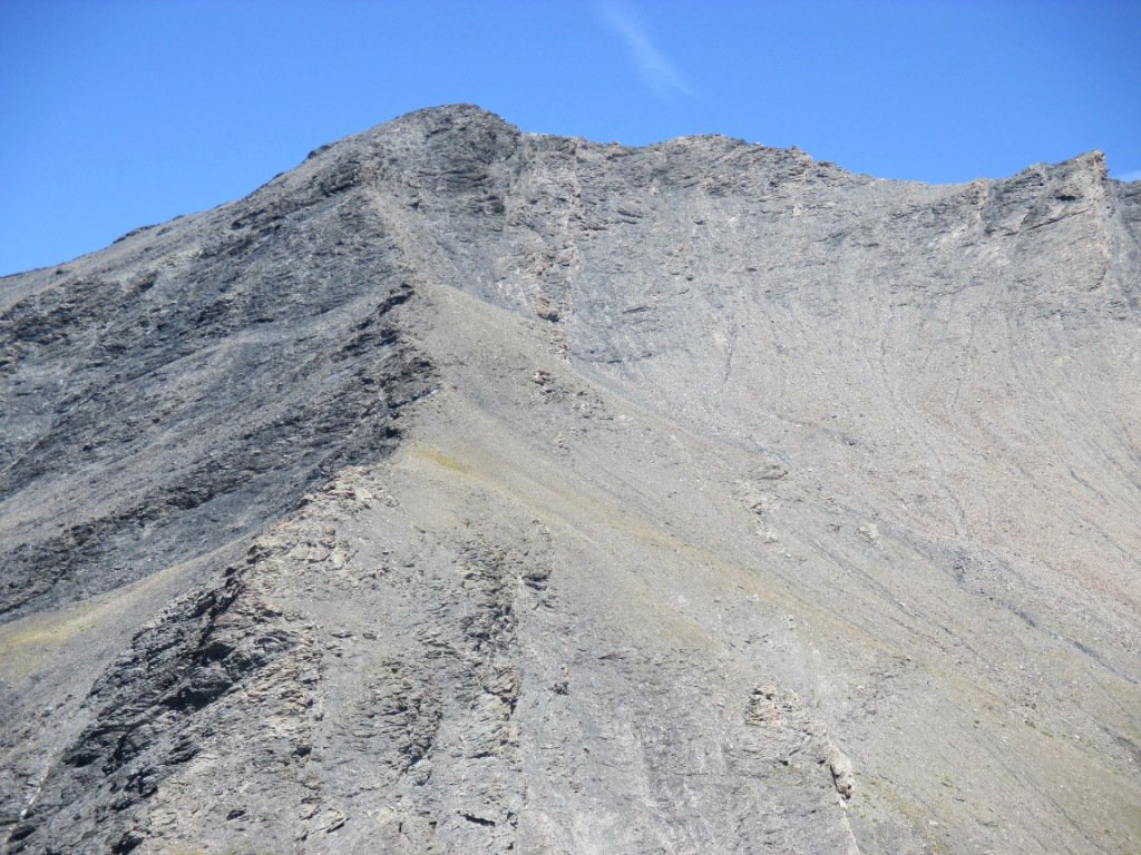 cresta finale del Vallone dalla roccia verde