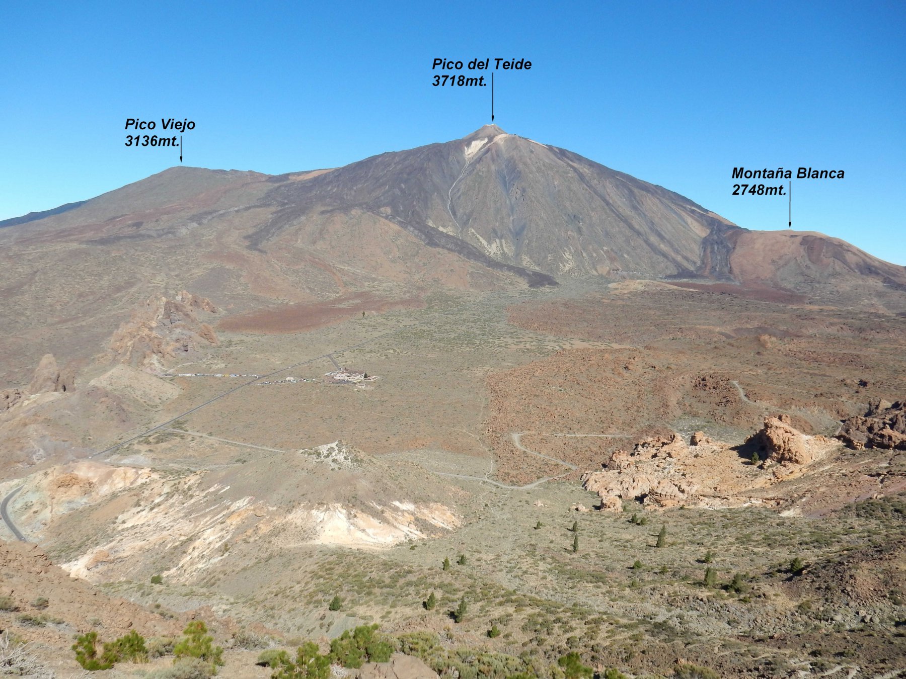 Il Teide  visto dalla Degollada de Ucanca.