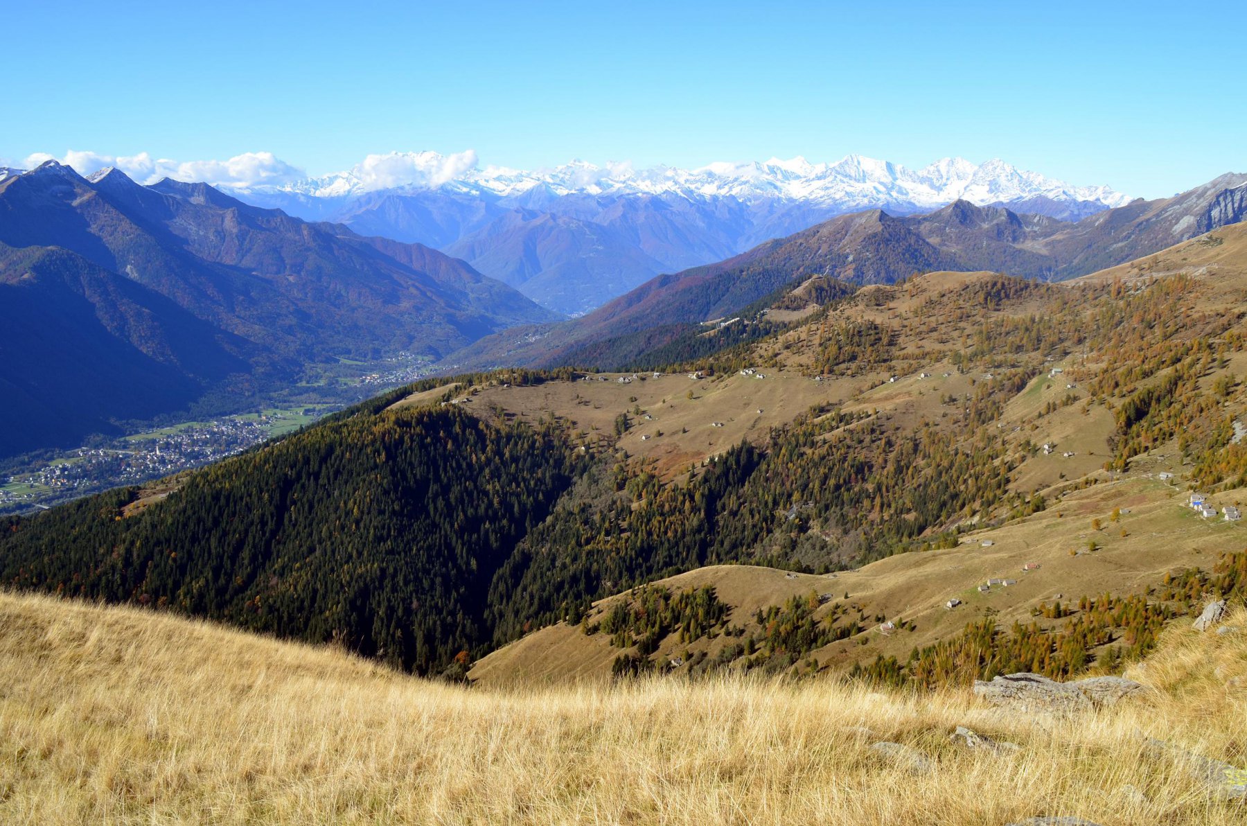 Vista su Val Vigezzo, a.Marco, Colma Craveggia, Rosa
