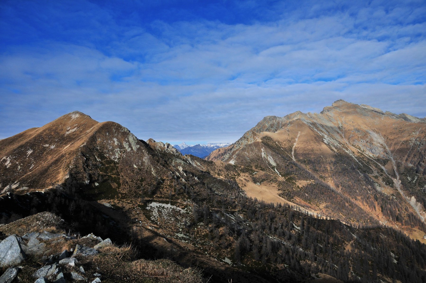 Loccia di Peve, Bocch. di Cazzola e La Scheggia, sullo sfondo Oberland Bernese