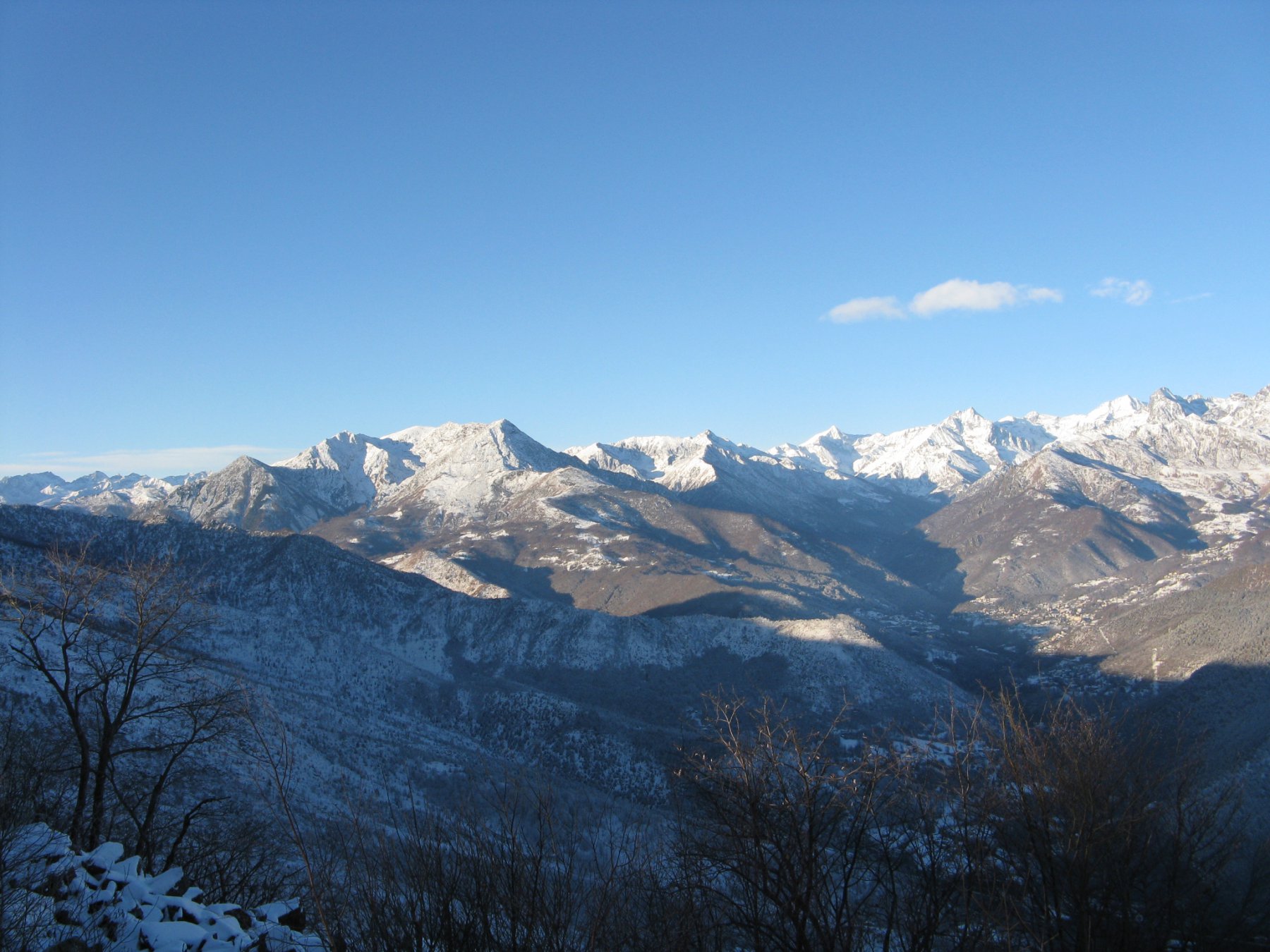 panorama sull'alta Valle di Lanzo