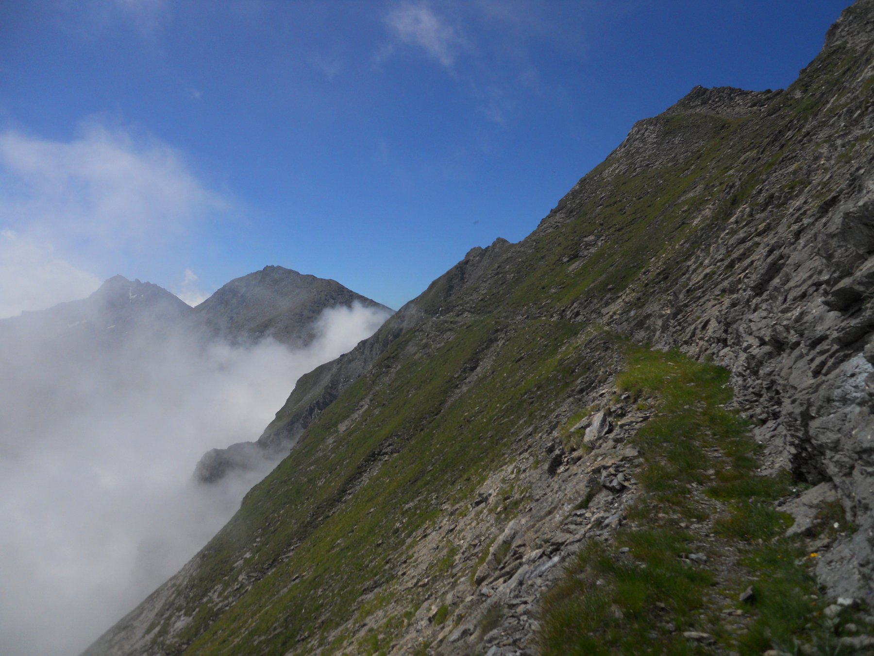 Un tratto del sentiero degli Alpini