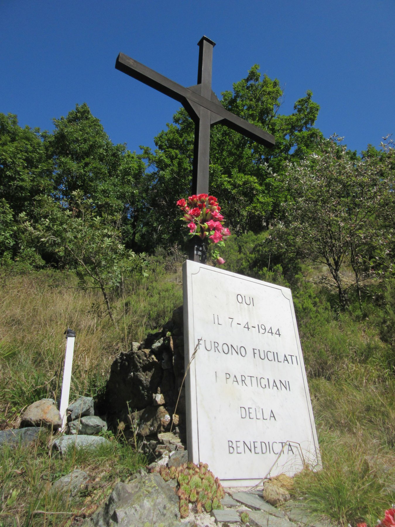 Il luogo dove vennero uccisi i Partigiani