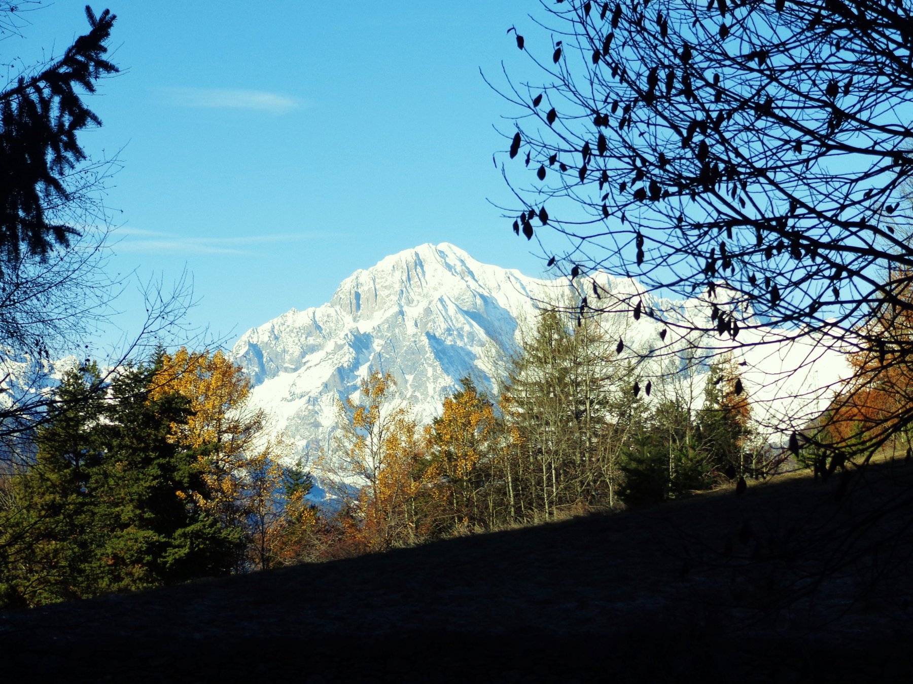 Sguardo sul Monte Bianco