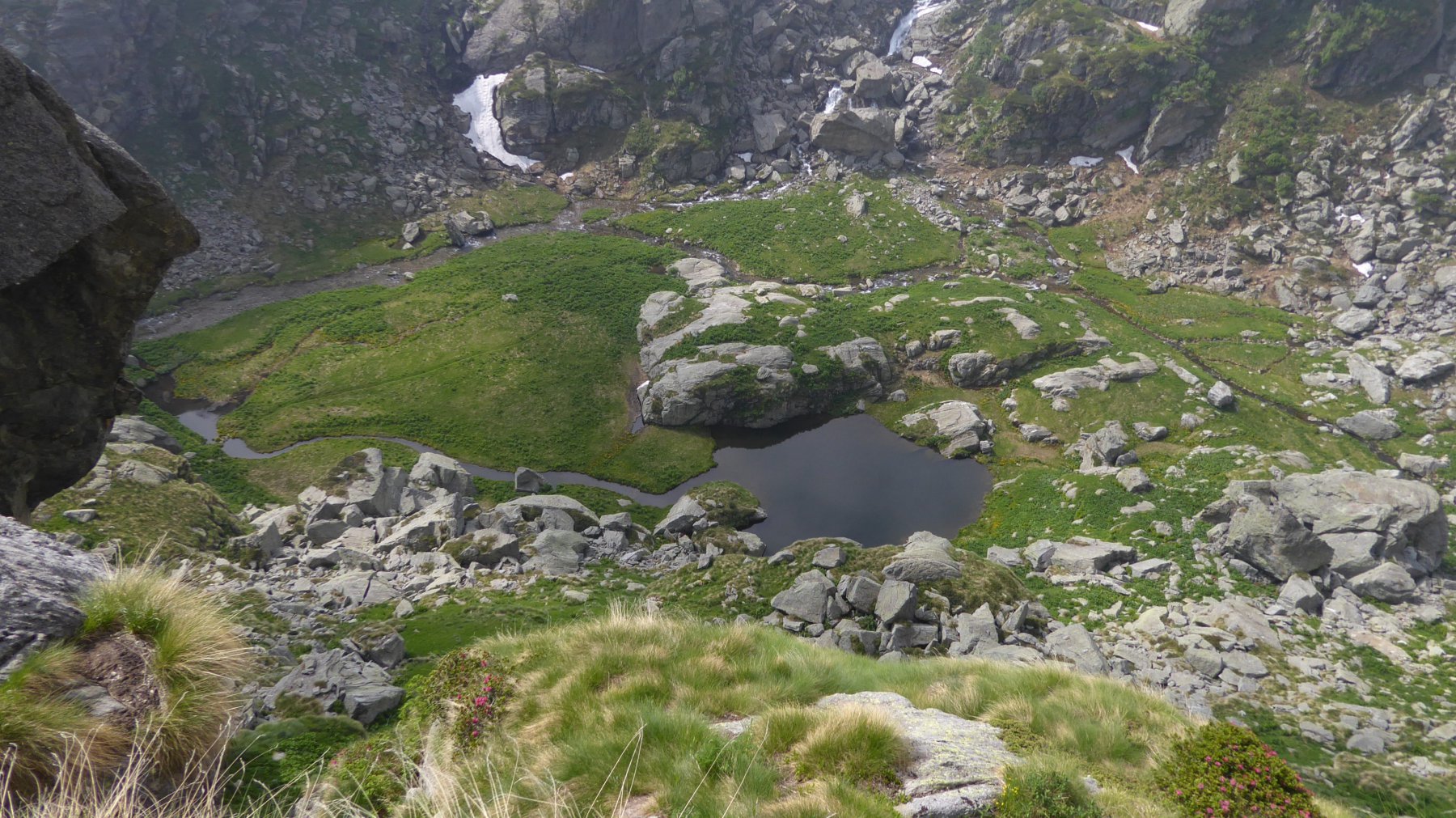 Conca del Lago Creus, vista dall'Alpe Rest