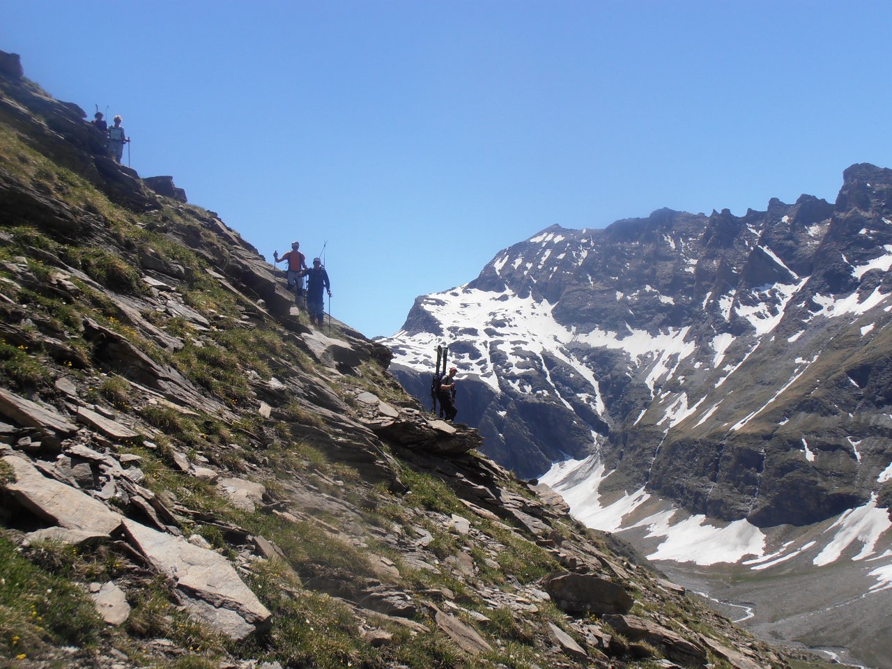 10 Finale escursionistico nelle praterie, punta Marmottere sullo sfondo