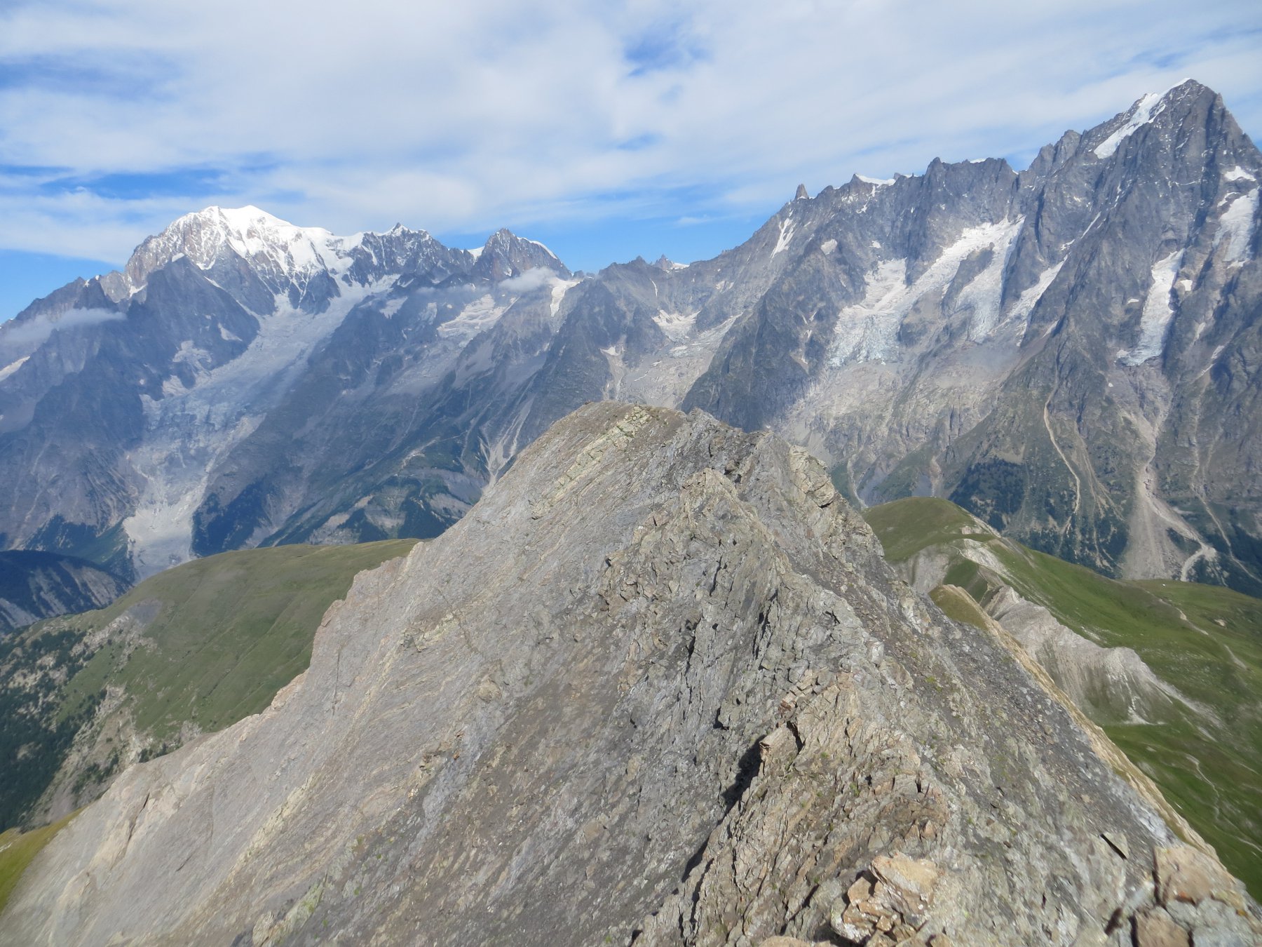 Il Monte Bianco dalla Guglia di Chambave