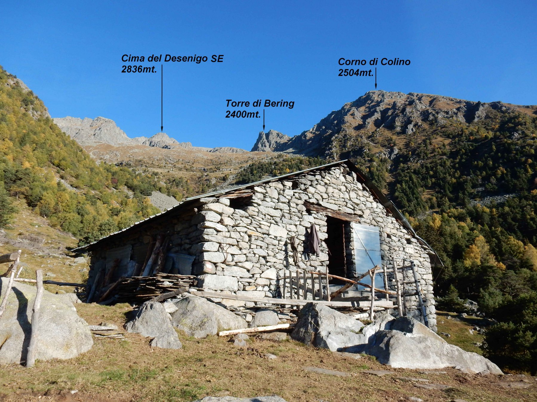 Baita Peccio 1629mt. in Val Toate.