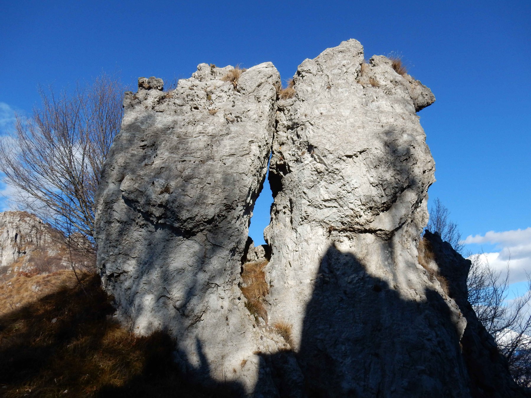 Formazione rocciose sul percorso.