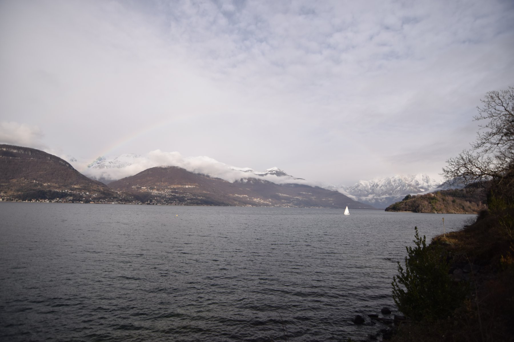 vista lago Como durante il tragitto