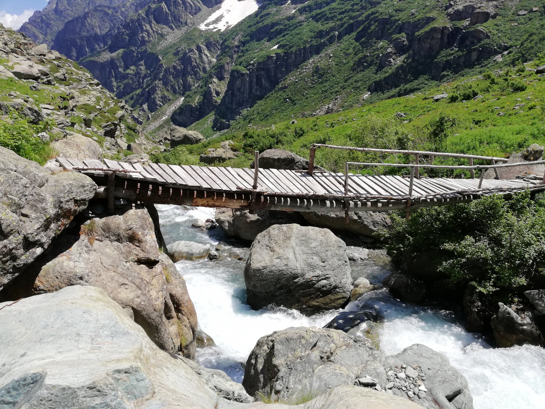 Ponte malconcio all'Alpe di Sea