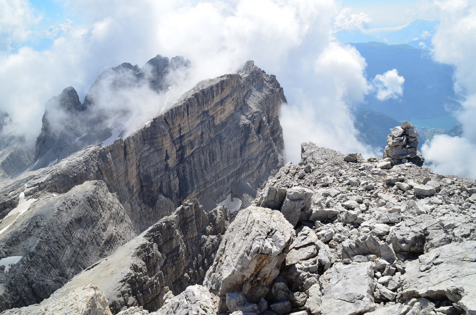 In vetta alla Rocca delle Val Perse 2907 m