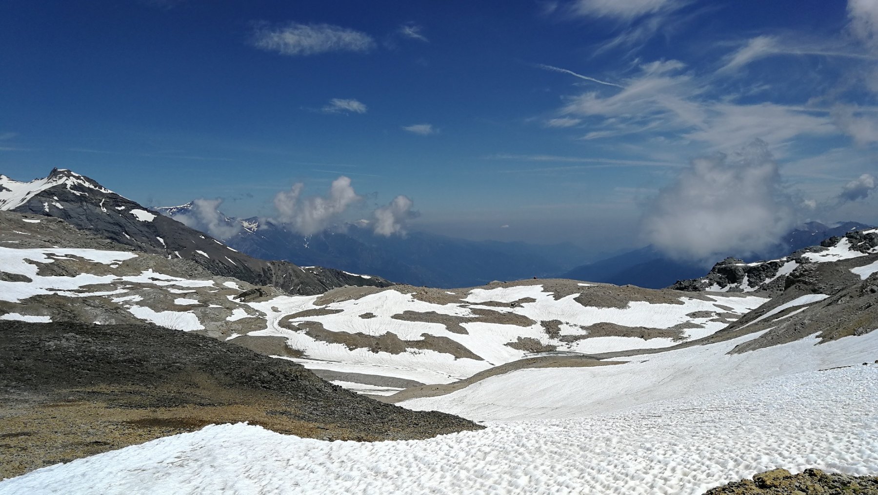 Panorama dal Passo Galambra sull'alta Val di Susa