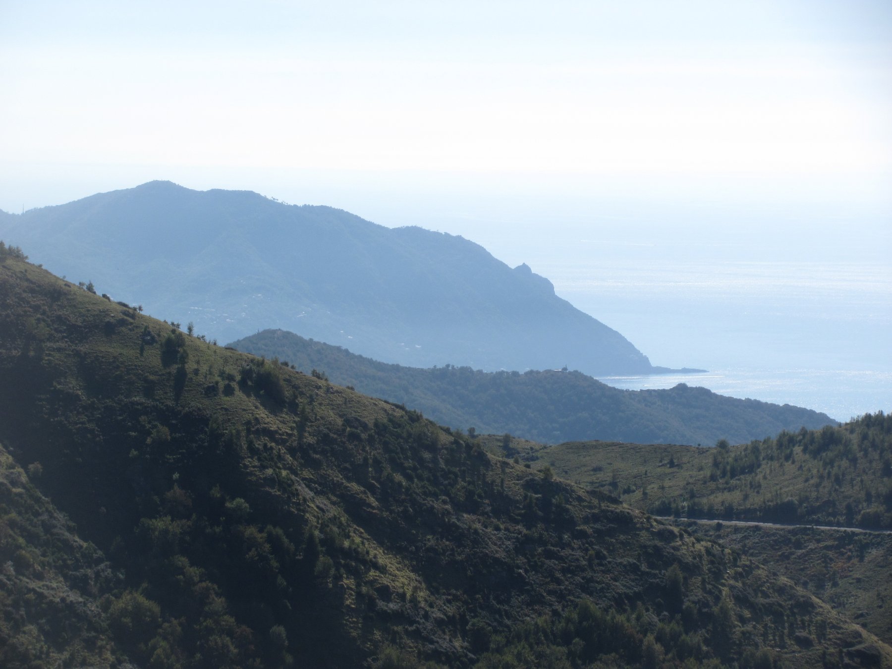 zoom verso il monte di Portofino