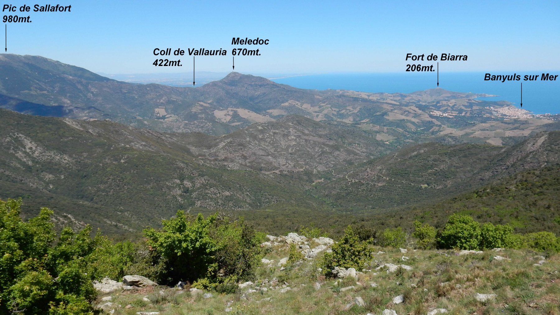 Panorama dal Puig de Taravaus.