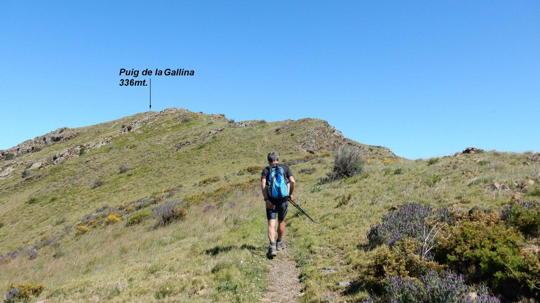 Breve salita al Puig de la Gallina 336mt.