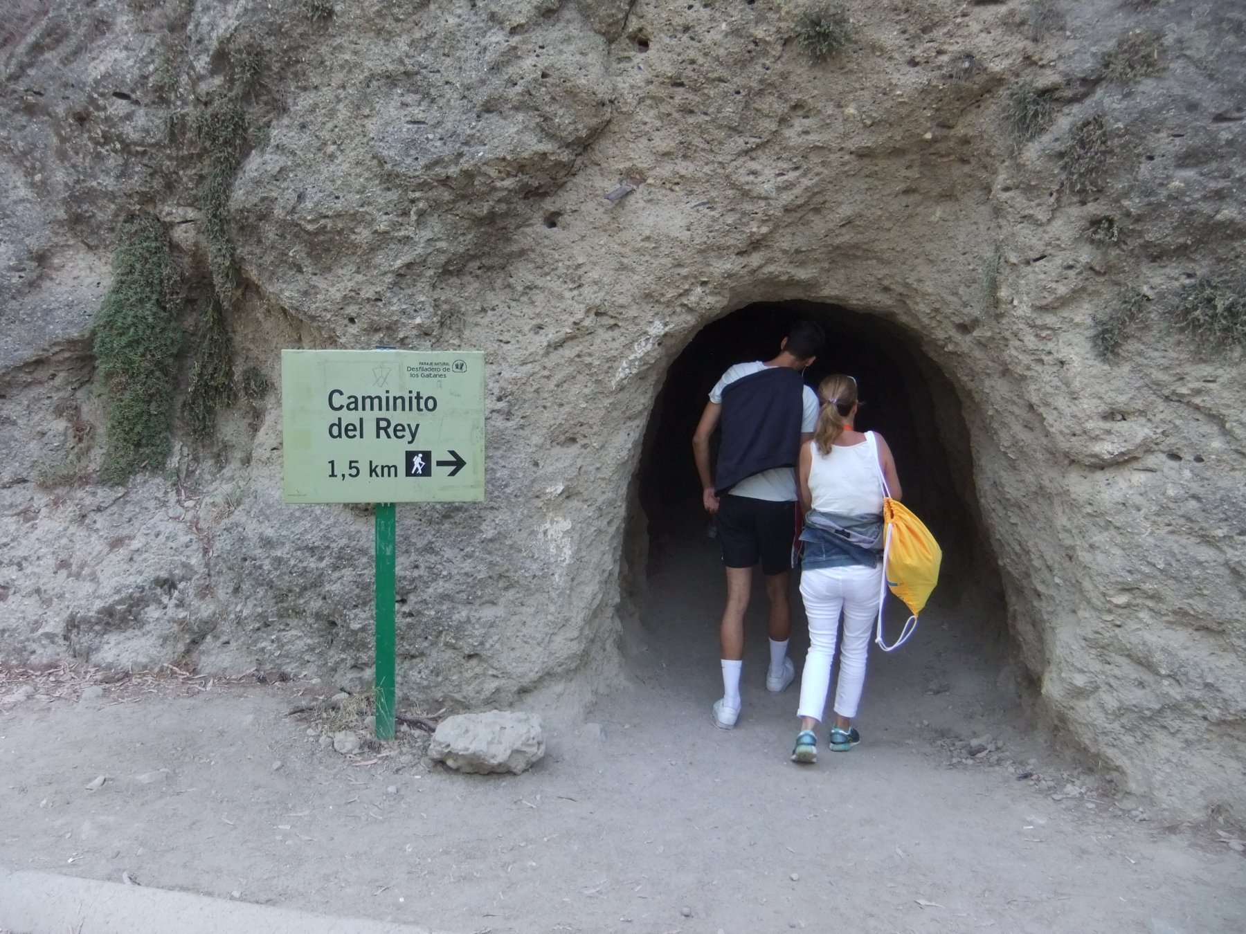 Il tunnel di accesso al Caminito 