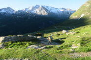 poco sopra l'Alpe Vieille