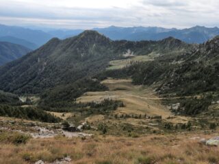 Mater e Margineta, Alpe Aggia e Alpe Cazzola viste dalla via di salita