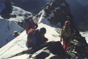 Roberto, Nicola ed altro alpinista