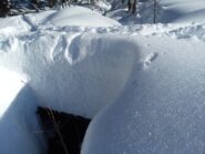spessore della neve a Pian du Creus