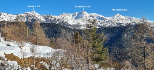 visuale panoramica da Valcona Soprana