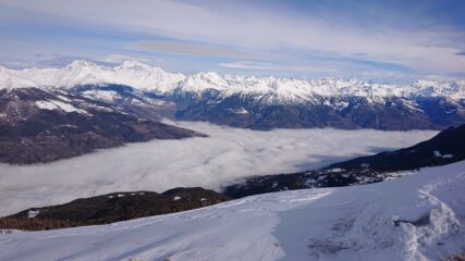 Aosta, sotto le nuvole