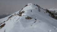 ultimo tratto di cresta per arrivare in cima alla Punta Farenga