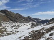 Il Lago della Fertà e in lontananza il Lago Grande di Unghiasse visti dal Colle della Terra Fertà (5/4/2021)