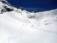 vallone di Seccia in neve primaverile perfetta