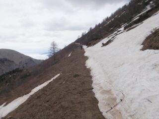 residui nevosi sul versante nord del Varirosa