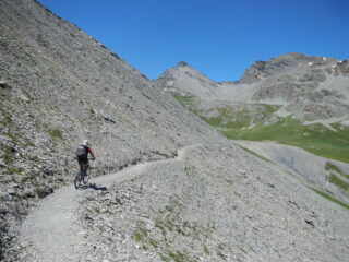 il tratto di sentiero verso il Colle di Puriac 2506 m.