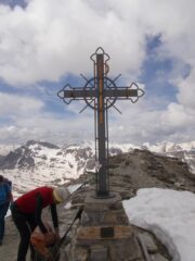 La croce sulla cima del Soubeyran