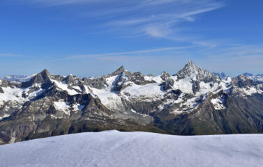 Ober Gabelhorn, Zinalrothorn e Weisshorn