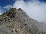 La vetta del Monte Gabel con l'impressionante parete Sud Est.