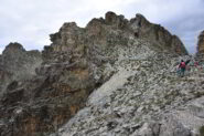 Un tratto della cresta verso il monte Freide