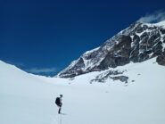 Verso il bivacco Musso sul ghiacciaio di Mont Durand