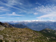 Il panorama verso il Monte Rosa