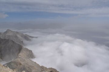 mare di nuvole verso la Valle di Susa