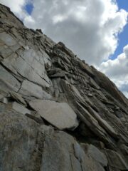 Il tratto facile su roccia