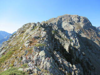 La cresta con il Monte Saletta dopo la Quota 2515