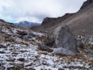 Al Passo Scaletta con i resti della nevicata.