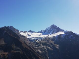 vista sul Glacier du Tour, di fronte