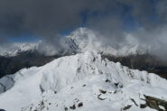 panorama verso la Testa di Licony e Monte Bianco da questa punta