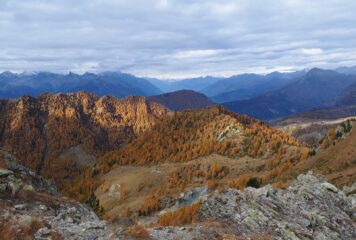 Sguardo verso la Valle d'Aosta.