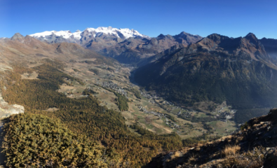 Vista sulla Val d'Ayas, verso nord