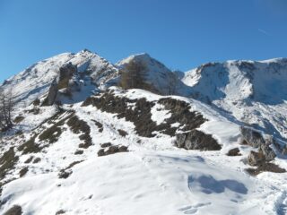 prima neve sulla bella dorsale che divide la Valle di Susa dalla Valle Clarea